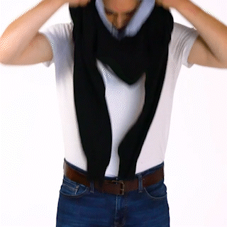 Two In One Sweater Shirt combo try on video.